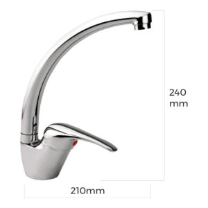 GRIFO MONOMANDO DE COCINA. CAÑO ALTO. EDM