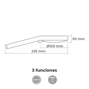 MANGO DE DUCHA ANTICALCAREO. ROUND. 3 FUNCIONES. COLOR CROMO. EDM