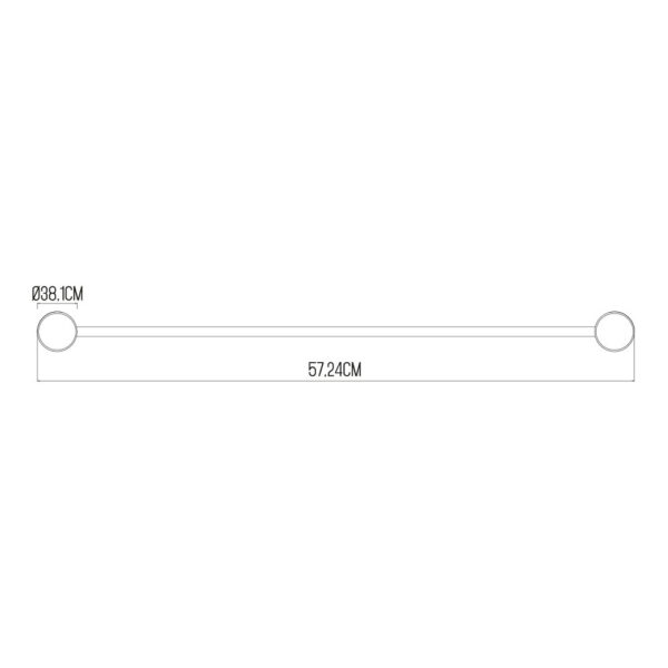 TOALLERO BARRA INOXIDABLE 57,24cm  EDM