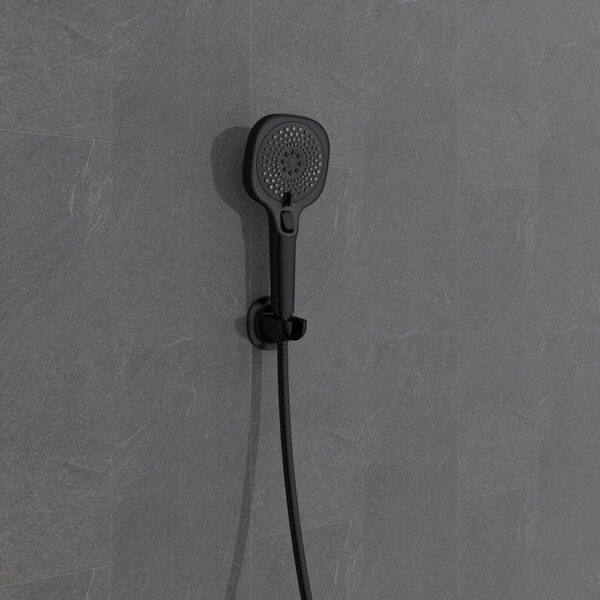 SOPORTE DE CABEZAL DE DUCHA LIBERTÀ, NEGRO 25467100 WENKO - Imagen 2