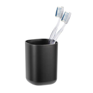 VASO PARA CEPILLO DE DIENTES DAVOS NEGRO MATE 24831100 WENKO