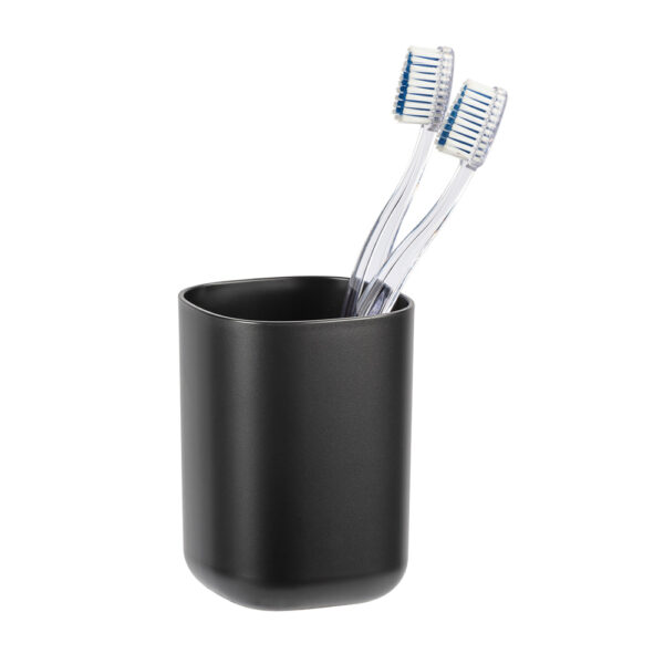 VASO PARA CEPILLO DE DIENTES DAVOS NEGRO MATE 24831100 WENKO