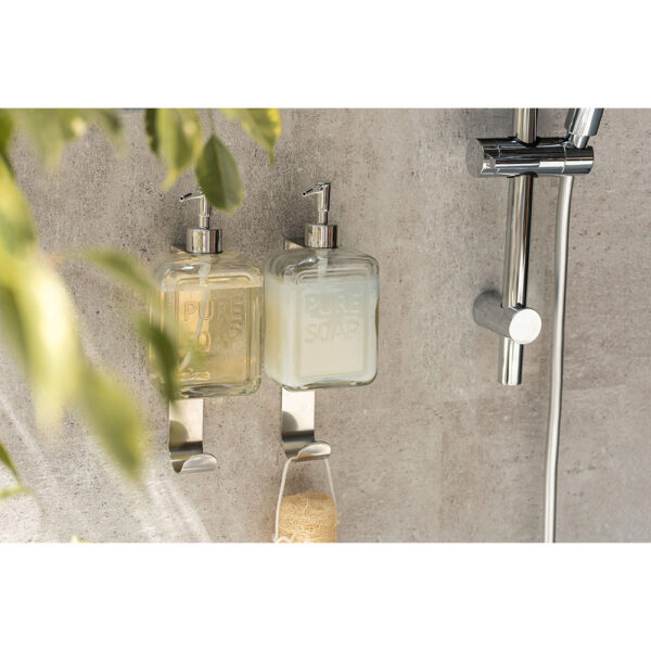 DOSIFICADOR DE JABÓN PURE SOAP TRANSPARENTE 24714100 WENKO - Imagen 2