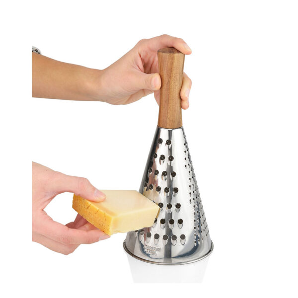 RALLADOR INOX/ACACIA Ø10,5x24cm CC68027 ANDREA HOUSE - Imagen 3