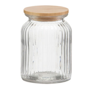 BOTE DE COCINA DE VIDRIO + BAMBÚ 1000ml MS72137 ANDREA HOUSE