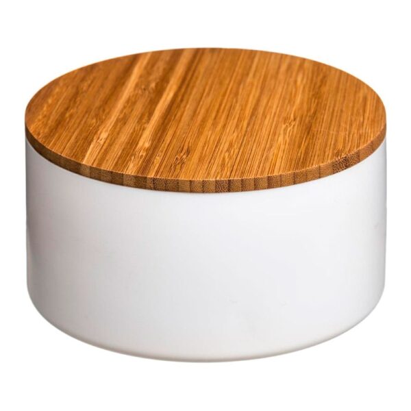 CAJA ALMACENAMIENTO CON ESPEJO BAÑO BAMBU-BLANCO COLECCIÓN 'NATUREO'