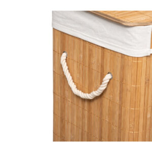 CESTA PARA ROPA DE BAMBÚ 50x41,5x30cm