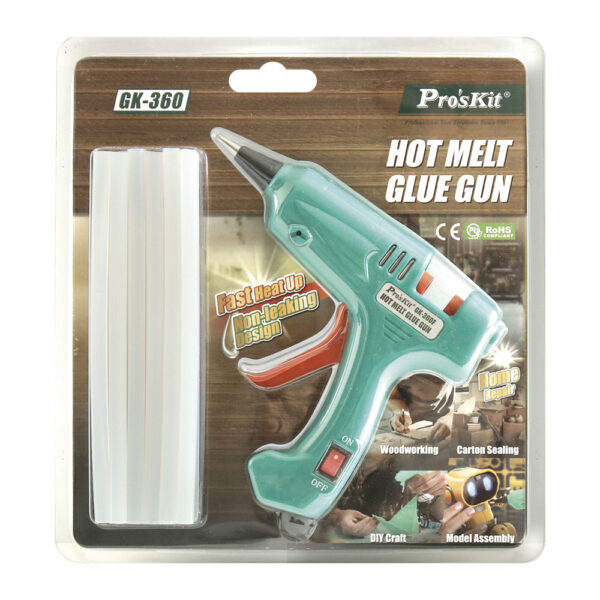 PISTOLA DE PEGAMENTO POR FUSIÓN 20W HRV8959 PROSKIT - Imagen 2