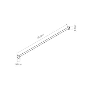 BARRA DE CARGA RECTANGULAR 1000x350x78mm BASICS
