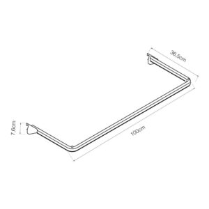 MARCO CUELGA PERCHAS 1000x350x76mm BASICS