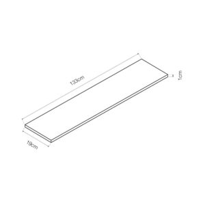 PLACA MADERA PARA ESTANTERIA 1330x195x10mm HAYA BASICS