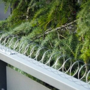 DISUASORIO ESPIRAL PARA AVES. IDEAL PARA BALCONES. ACERO INOXIDABLE 5m