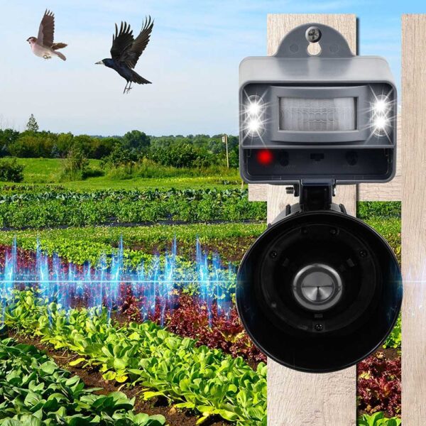 AHUYENTADOR SONORO DE PÁJAROS CON FLASH WEITECH - Imagen 3