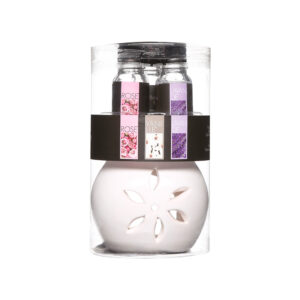 KIT 3 FRAGANCIAS CON QUEMADOR ESTILO FLORAL 10ml