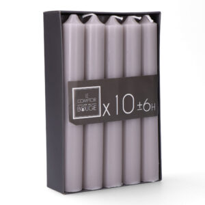 PACK 10 VELAS COLOR TOPO 45g
