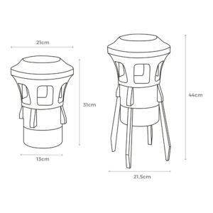 MATA INSECTOS ELECTRICO 7W 100m² EDM