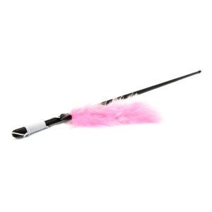 JUGUETE PARA GATOS VARA CON PLUMA DE COLORES 48cm NAYECO COLORES / MODELOS SURTIDOS