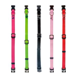COLLAR PARA GATO MAC LEATHER CHAROL COLORES SURTIDOS NAYECO