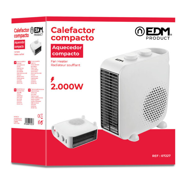 CALEFACTOR "2 EN 1" 1.000-2.000W EDM - Imagen 2