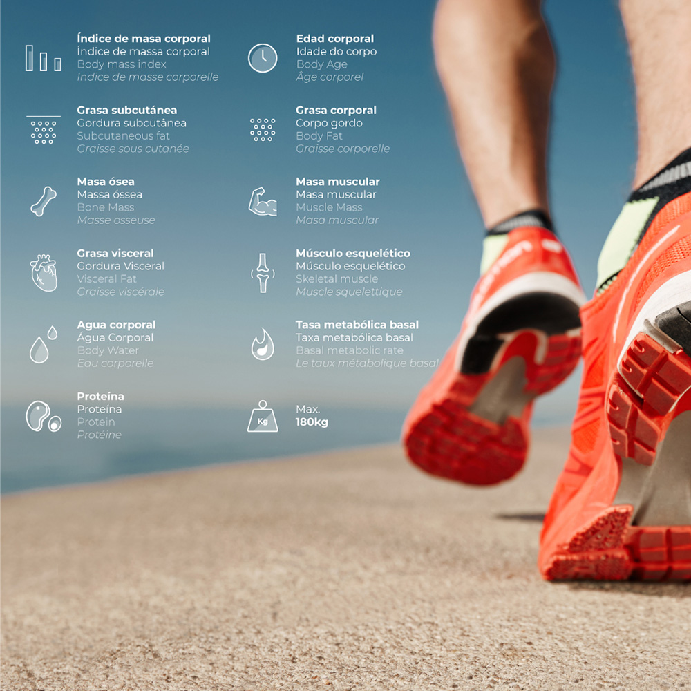 BÁSCULA DE BAÑO DIGITAL INTELIGENTE CON BLUETOOTH EDM - Imagen 6