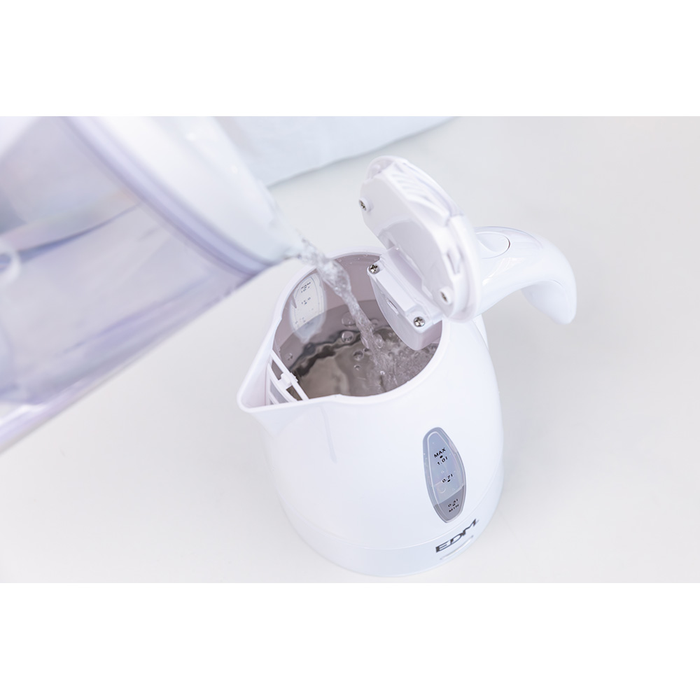 HERVIDOR DE AGUA ELECTRICO "KETTLE" 2200W 1L EDM - Imagen 5