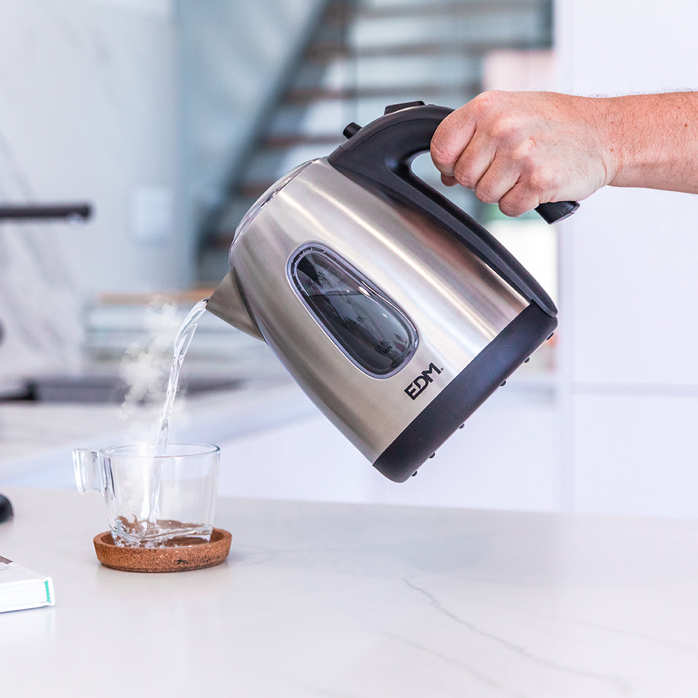 HERVIDOR DE AGUA ELECTRICO "KETTLE". 2200W 1,7 L EDM - Imagen 3