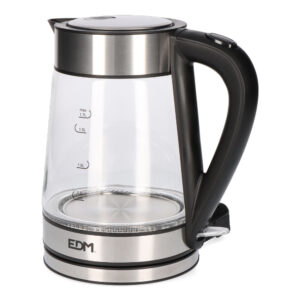 HERVIDOR DE AGUA DE CRISTAL + ACERO INOXIDABLE 1,7 LITROS 1850 - 2200W EDM