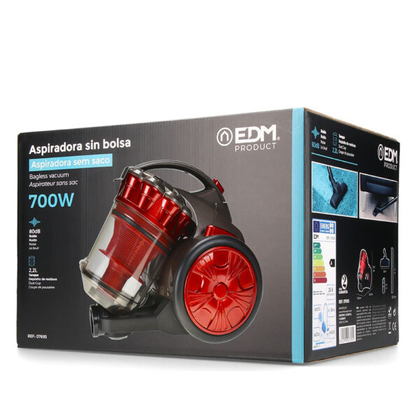 ASPIRADOR SIN BOLSA MULTI-CICLONICO PEQUEÑO 2,2 LITROS 700W - Imagen 6