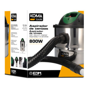ASPIRADORA DE CENIZAS 800W Ø25x30cm KOMA TOOLS