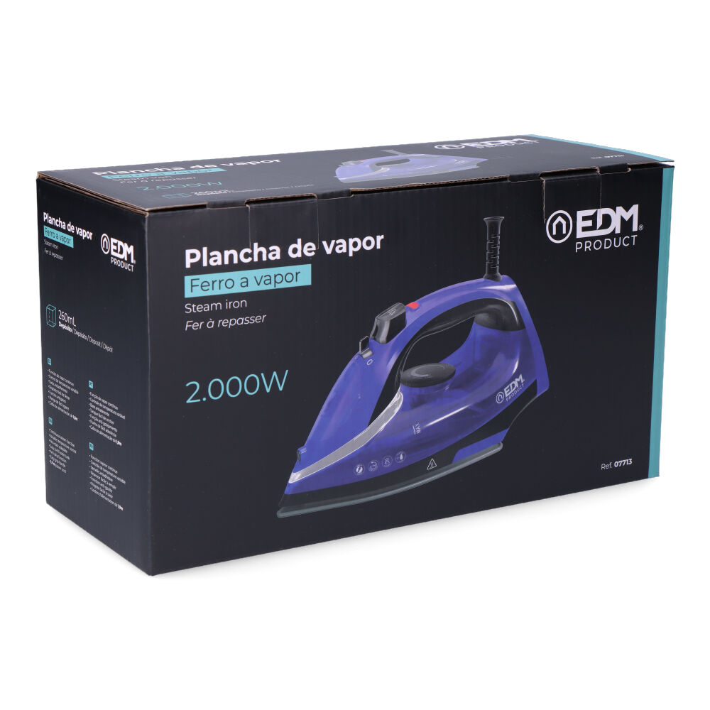 PLANCHA DE VAPOR 2000W 220-240V MODELO PEQUEÑO EDM - Imagen 3