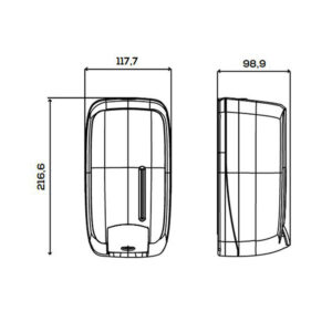 DOSIFICADOR DE JABÓN TIMELESS ABS RECICLADO NEGRO JOFEL