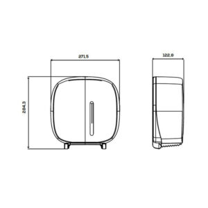 PORTARROLLOS TIMELESS ABS RECICLADO NEGRO JOFEL