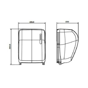 DISPENSADOR AUTOCORTANTE ABS TIMELESS NEGRO JOFEL