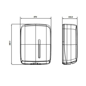 DISPENSADOR ZIG-ZAG TIMELESS NEGRO JOFEL