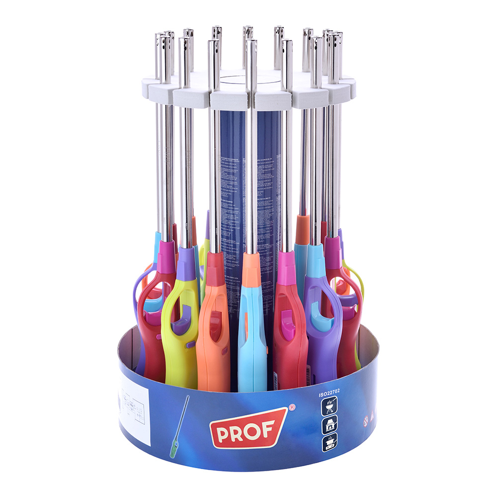 ENCENDEDOR EXTRA LARGO ESPECIAL BBQ RECARGABLE 35x4x2,5cm COLORES SURTIDOS EURO/U