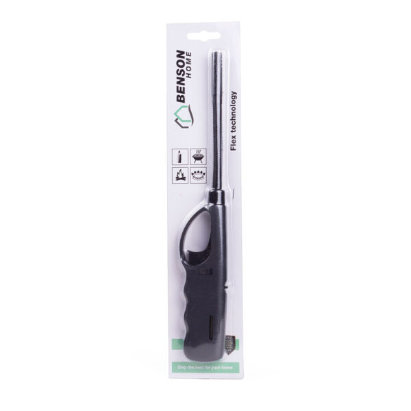 ENCENDEDOR DE CUELLO NEGRO  FLEXIBLE 27,5x5x2cm RECARGABLE (ESPECIAL BARBACOA) EURO/U COLORES / MODELOS SURTIDOS