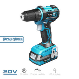 KIT MALETIN TALADRO ATORNILLADOR 20V BRUSHLESS KOMA TOOLS