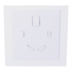 TAPA 175 x 175 mm COLOR BLANCO BRILLANTE PARA EXTRACTOR 08413 Ø10cm EDM