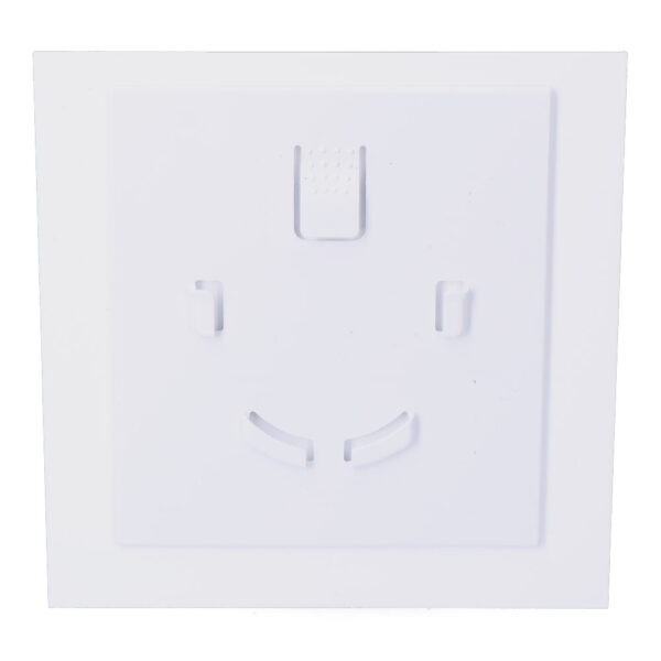 TAPA 175 x 175 mm COLOR BLANCO BRILLANTE PARA EXTRACTOR 08413 Ø10cm EDM
