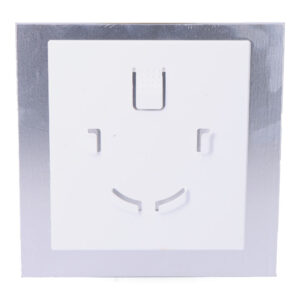 TAPA 175x175 mm CRISTAL BLANCO MATE PARA EXTRACTOR 08413 Ø10cm  EDM