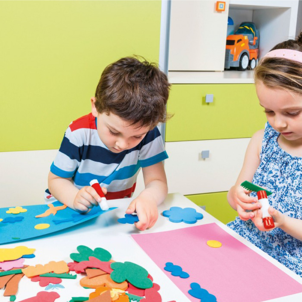 PACK DE GOMA EVA MULTICOLOR A4 10 HOJAS APLI KIDS