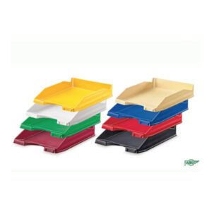 BANDEJA SOBREMESA FAIBO 93 NEGRO APILABLE 350x250x65mm