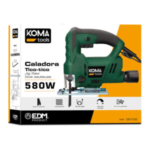 SIERRA DE CALAR ELÉCTRICA 580W 26x25cm KOMA TOOLS