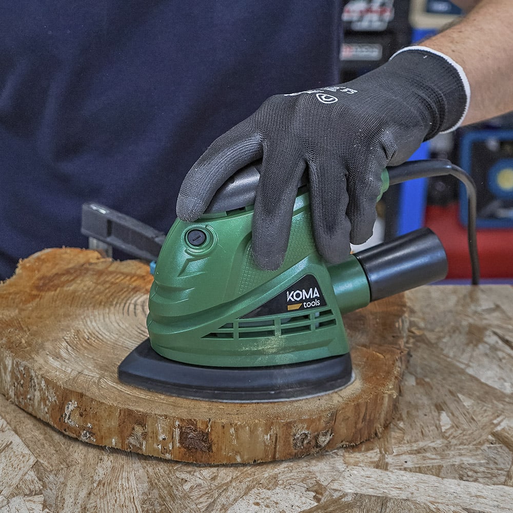 LIJADORA TIPO MOUSE 105W 14,1x14,5cm KOMA TOOLS - Imagen 2