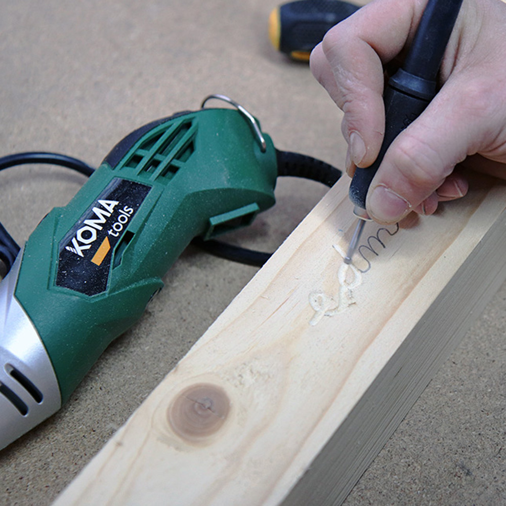 HERRAMIENTA MULTIUSOS ROTATIVA 170W + 41 TIPOS DE ACCESORIO (190 PIEZAS EN TOTAL) 23,5x7cm KOMA TOOLS - Imagen 4