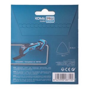 PACK 5 LIJAS PARA MULTIHERRAMIENTA 08765 KOMA TOOLS