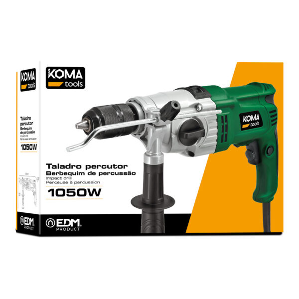 TALADRO PERCUTOR 1050W 13x39x26cm KOMA TOOLS - Imagen 2