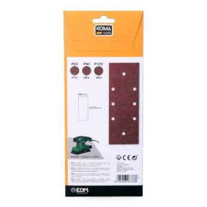 SET 5 LIJAS PARA LIJADORA ORBITAL 08706 KOMA TOOLS