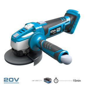 AMOLADORA 20V (SIN BATERÍA NI CARGADOR) Ø115mm 28,9x23,9cm KOMA TOOLS