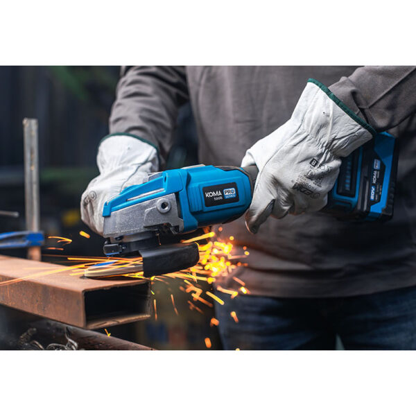 AMOLADORA 20V BRUSHLESS (SIN BATERÍA NI CARGADOR) Ø125mm 37,5x12cm KOMA TOOLS - Imagen 7